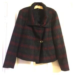 Plaid Talbots coat