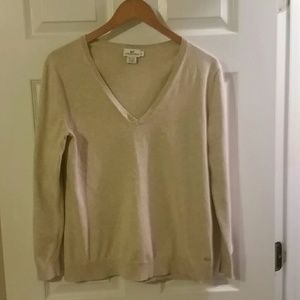 Vineyard Vines Tan V Neck Sweater
