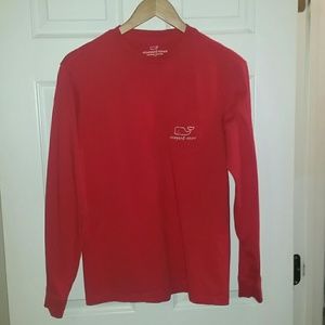 Vineyard Vines Long Sleeve Whale Pocket Tee