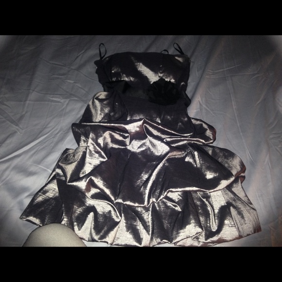 Silver party dress