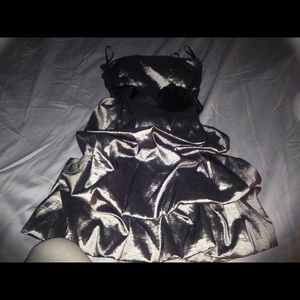Silver party dress