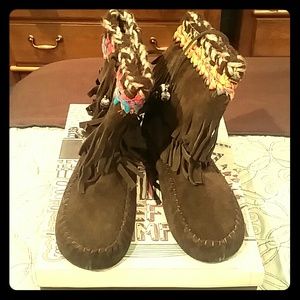 Jeffrey Campbell Nicola Fringe Booties