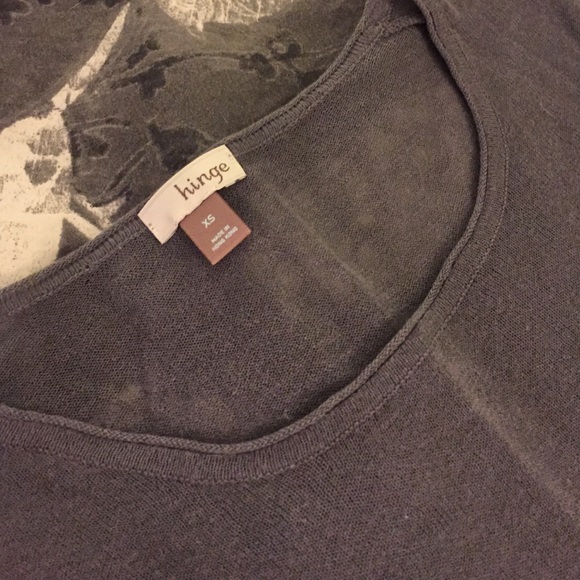 Hinge long sleeve sheer top - Picture 2 of 4