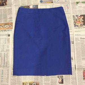 J crew no. 2 pencil skirt- royal blue