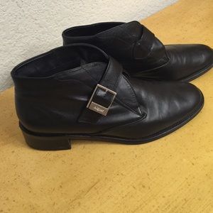 Etienne Aigner black ankle boots
