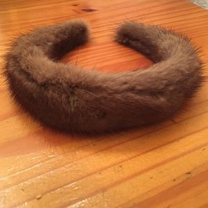 100% authentic mink headband