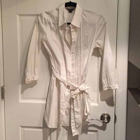 Armani exchange size M white belted tunic
