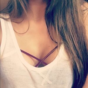 💥BOGO 1/2 OFF💥 OXBLOOD CAGED BRALETTE