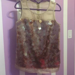 Sleeveless Sequins Top