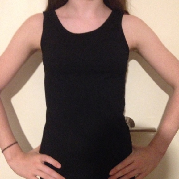 Black tank top