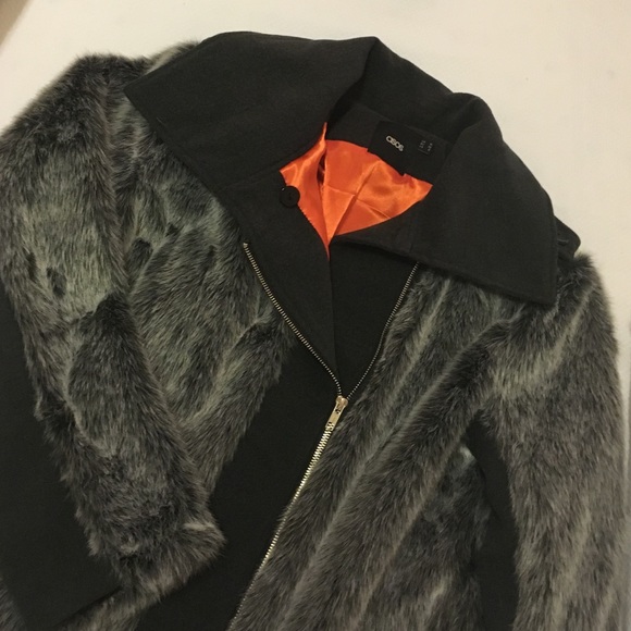 Faux fur coat