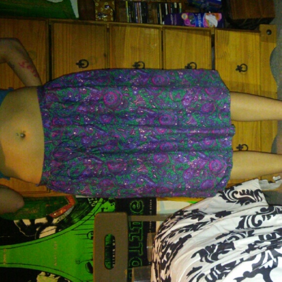 90s vintage retro hippie skirt