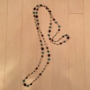 Pretty brown and blue necklaces