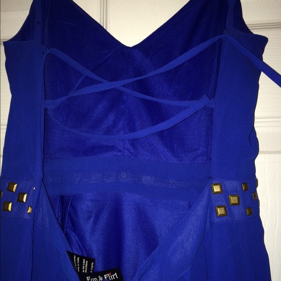 Blue chic summer dress - Picture 3 of 3