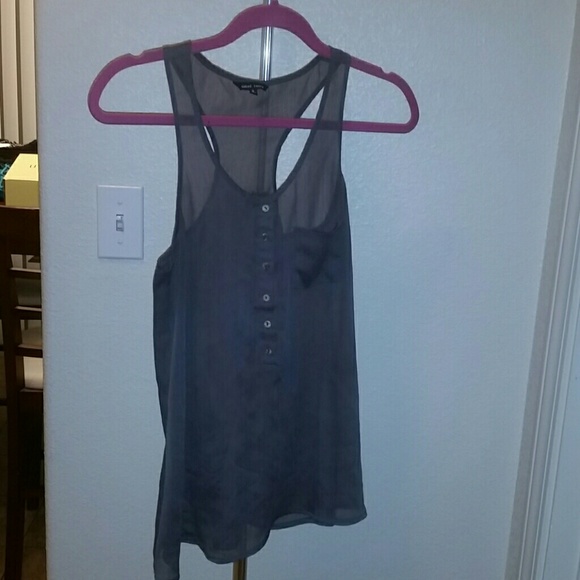 Naked Zebra sheer tank