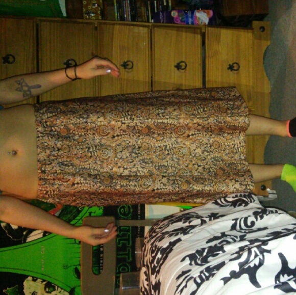 80s/90s vintage retro hippie style skirt