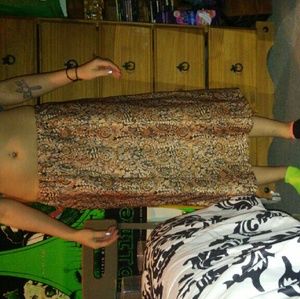 80s/90s vintage retro hippie style skirt