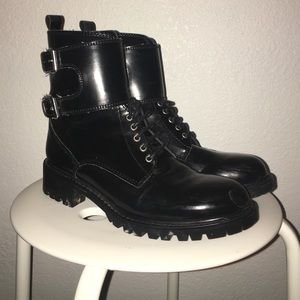 Zara military boots