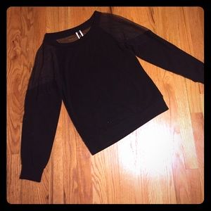 Bella Fantasia black sheer top