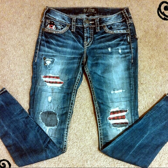 ❌SOLD!!❌Silver Jeans Aiko Mid Super Skinny 28/31 - Picture 2 of 4
