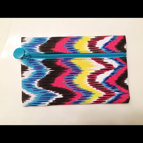 Multicolor makeup bag