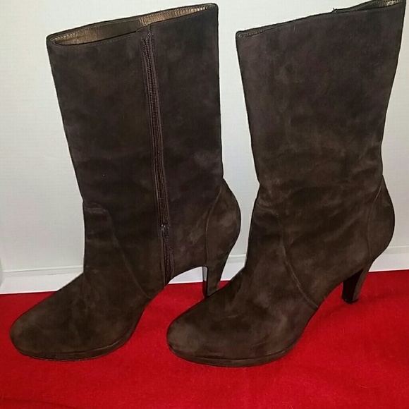 Ann Taylor chocolate brown Suede boots