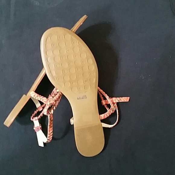 Coach Opal Snakeskin Sandals Size 6.5 - Picture 4 of 4