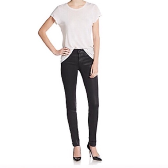 Black Coated Joes Skinny Jeans