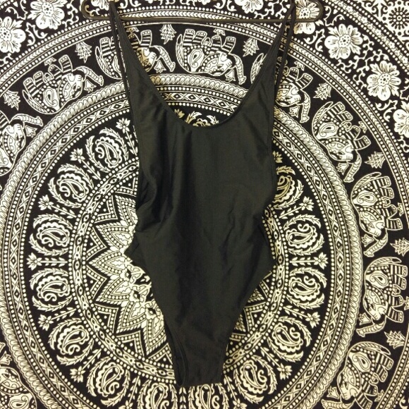 Black One-Piece Swimsuit