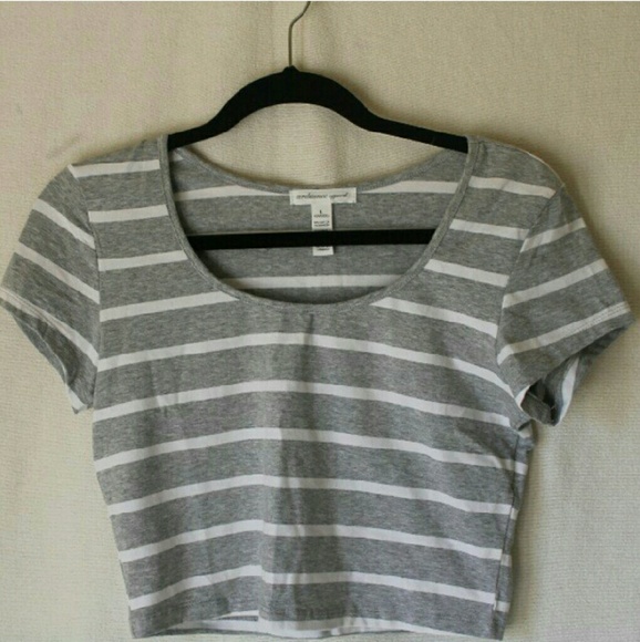 striped crop top
