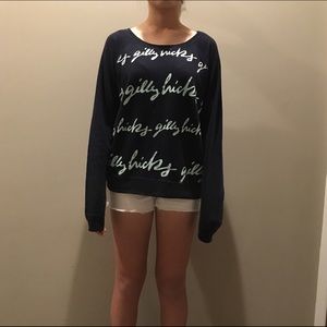 Gilly Hicks Black Graphic Sweater