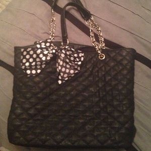 Aldo Black Quilted Tote