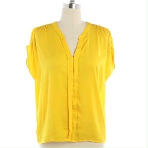 Ann Taylor LOFT Cap Sleeve Button Down Blouse