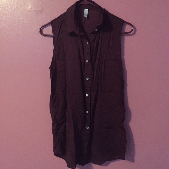 American apparel button down blouse sz xs/s