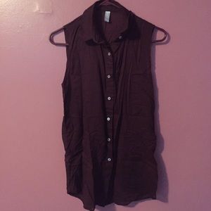 American apparel button down blouse sz xs/s