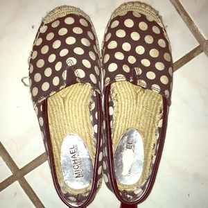 Michael Kors Black and White Espadrilles 6.5