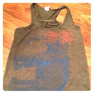 Supermaggie organic cotton Elephant racerback tank