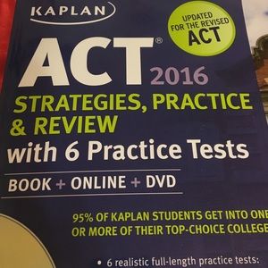 One time used 2016 ACT Kaplan Book.