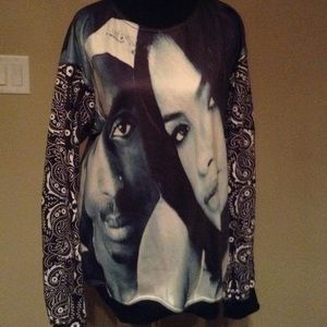 Tupac and Aaliyah crew neck