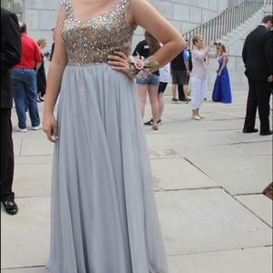 Floor length prom dress