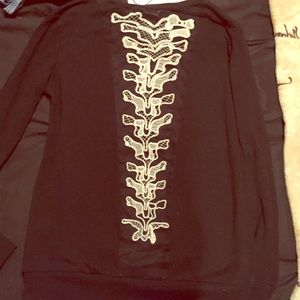 Black spine cardigan