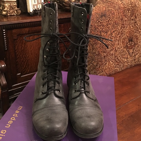 Madden Girl Gray Boots