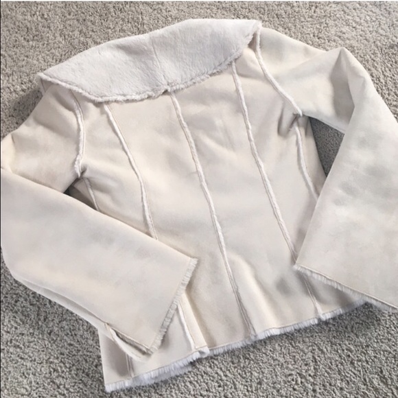 White House Black Market Faux Suede Jacket - Picture 3 of 4