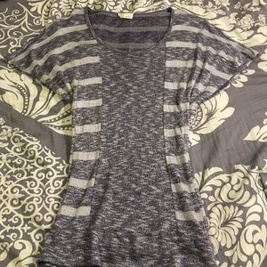 Shimmery striped top