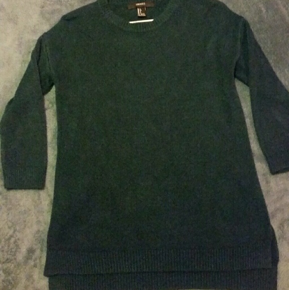 Forever21 3/4 Sleeve Peacock Sweater