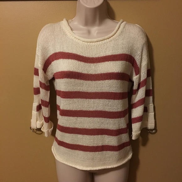 💥SALE💥 PERFECT For Spring Size S Striped Sweater - Picture 2 of 3