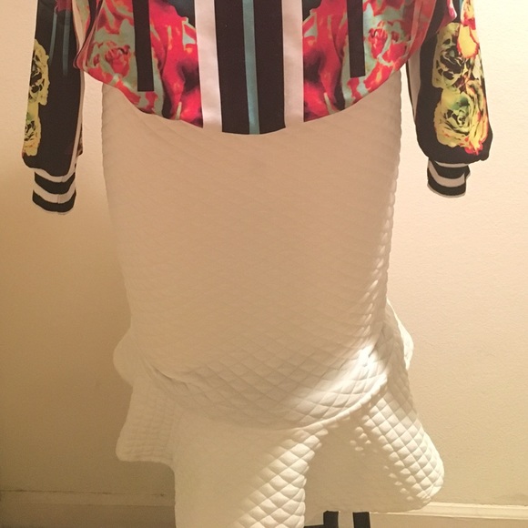 Off White Quilted Skirt