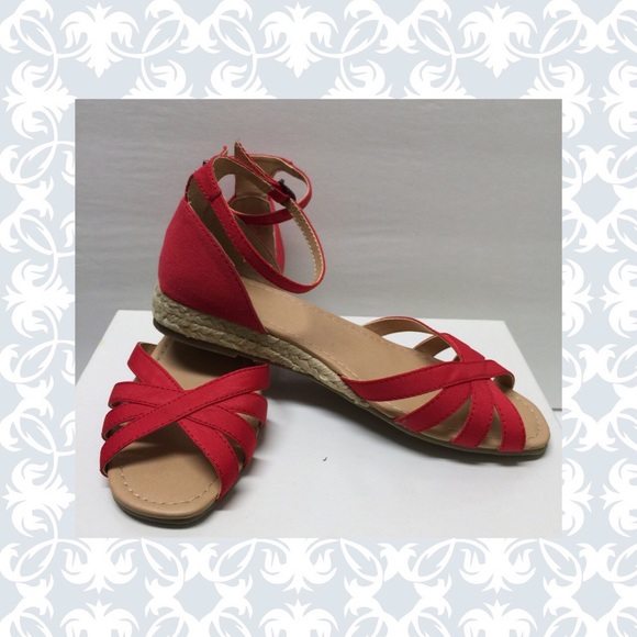 Orange sandals
