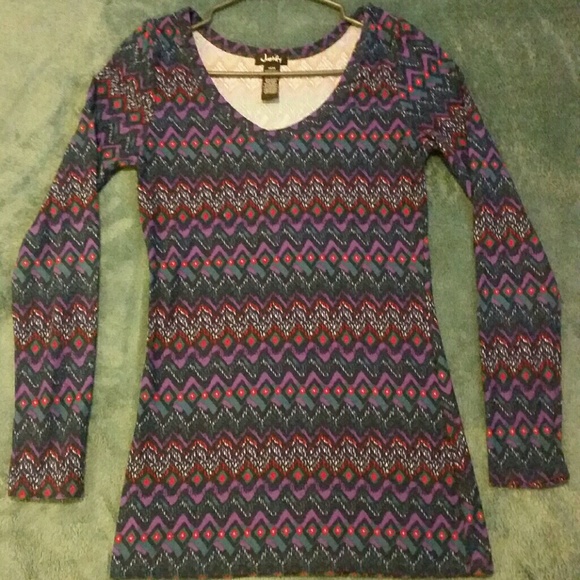 Bright Tribal Long Sleeve Top