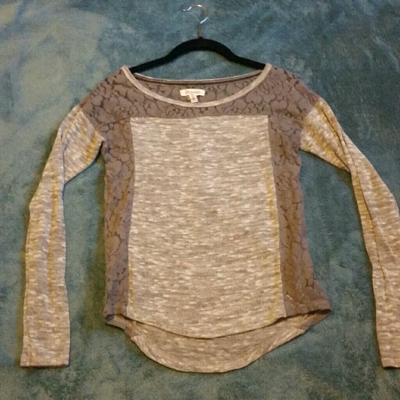 Aeropostale Long Sleeve Laced Top